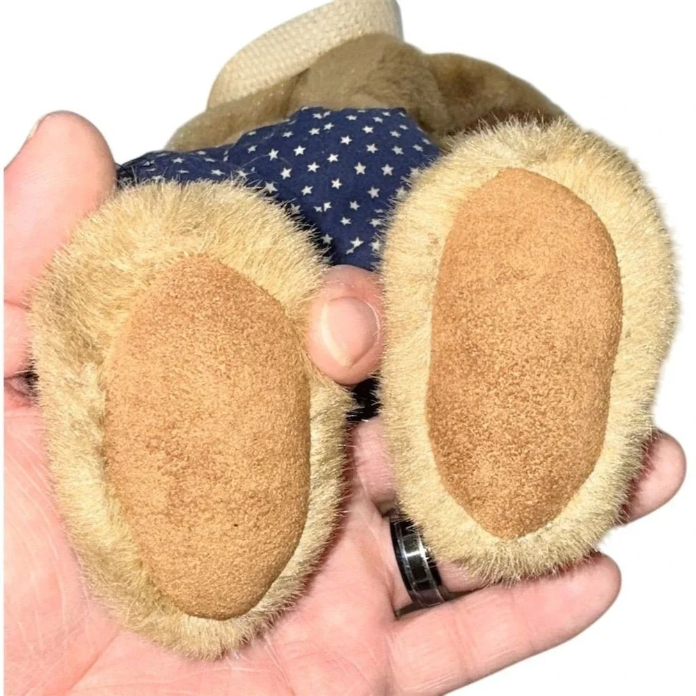 Vintage jointed Plush Bunny 12